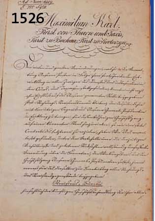 RECHRECHENSCHAFTSBERICHT, REVISIONSBUCH DER THURN UND TAX'SCHEN POST, UM 1846/47, L. GEBRÄUNT, MIT L. ALTERSSP., MIN. STOCKFLECKIG, M. 33.5 ...