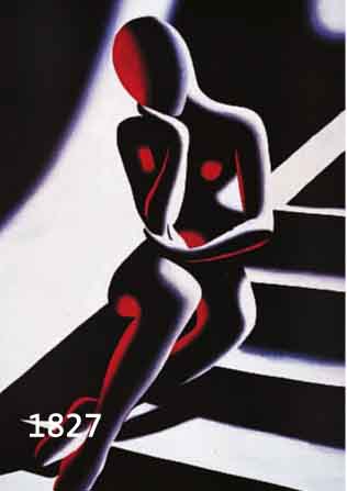 KOSTABI, MARK, GEB. 1960 LETTLAND, LEBT UND ARBEITET IN NEW YORK, FARBOFFSET AUF BÜTTEN, RE. U. HANDSIGNIERT, CA. 49 X 34 CM