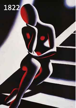 KOSTABI, MARK, GEB. 1960 LETTLAND, LEBT UND ARBEITET IN NEW YORK, FARBOFFSET AUF BÜTTEN, RE. U. HANDSIGNIERT, CA. 49 X 34 CM