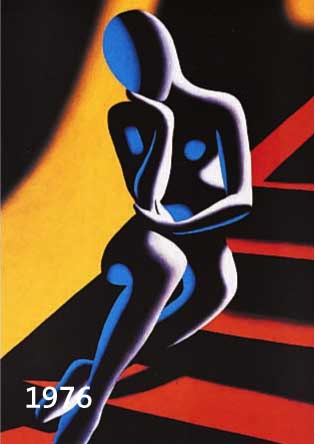 KOSTABI, MARK, GEB. 1960 LETTLAND, LEBT UND ARBEITET IN NEW YORK, SATZ AUS VIER FARB- OFFSETS MIT EINEM MOTIV IN VERSCH. FARB- KOMBINATIONEN, ALLE ...