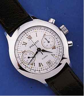 KONVOLUT: 3 POLJOT ARMBANDCHRONOGRAPHEN, RUSSLAND UM 1996, VERSCH. DESIGN (1X STURMAN- SKIJE), ALLE 23 ST., HANDAUFZUG, DATUM BEI 6, ...