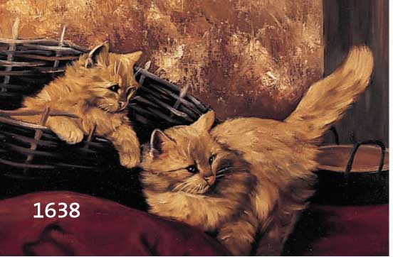 HEYERHEYER, ARTHUR, GEB. 1872 HAARHAUSEN/WESTF. - 1931 STUTTGART, STUDIERTE IN BERLIN UND WIRKTE IN BUDPEST, BELIEBTER KATZENMALER, ZWEI ...