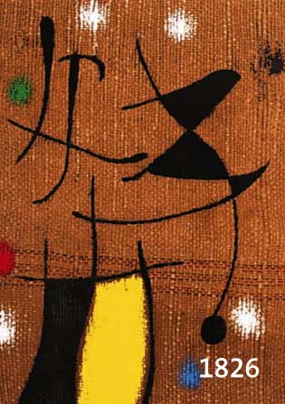 MIRO, JOAN, DREI FARBLITHOGRAPHIEN UND EIN HOLZSCHNITT, AUS: CLADE SIMON: FEMME, MAEGHT PARIS 1965, CA. 40 X 31,5 CM, PP
