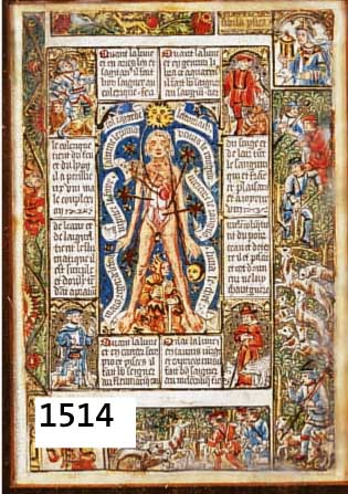 KUPFERSTICH, FRANKREICH, UM 1520, IM 18. JH. KOLORIERT, ALTERSBEDINGT BE- SCHÄDIGT, BESCHNITTEN, UNTER GLAS, RAHMEN, 16,5 X 11 CM