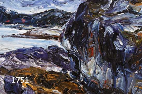 LADWIG, ROLAND, GEB. 1935 WEDEL, LANDSCHAFT IN NORWEGEN, ÖL/LWD, RE. U. SIGN., RÜCKSEITIG BEZ.: 1.BILD IN NORWEGEN, CA. 55 X 65 CM, R.