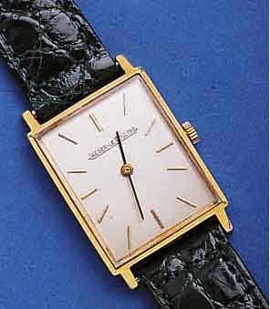 JAEGERJAEGER LE COULTRE HERRENARMBANDUHR, SCHWEIZ UM 1965, METALL HARTVERG., EDELST.-BODEN GEDR., VERS. BLATT, AUFGEL. GOLD-STD.-ZEICHEN, ...