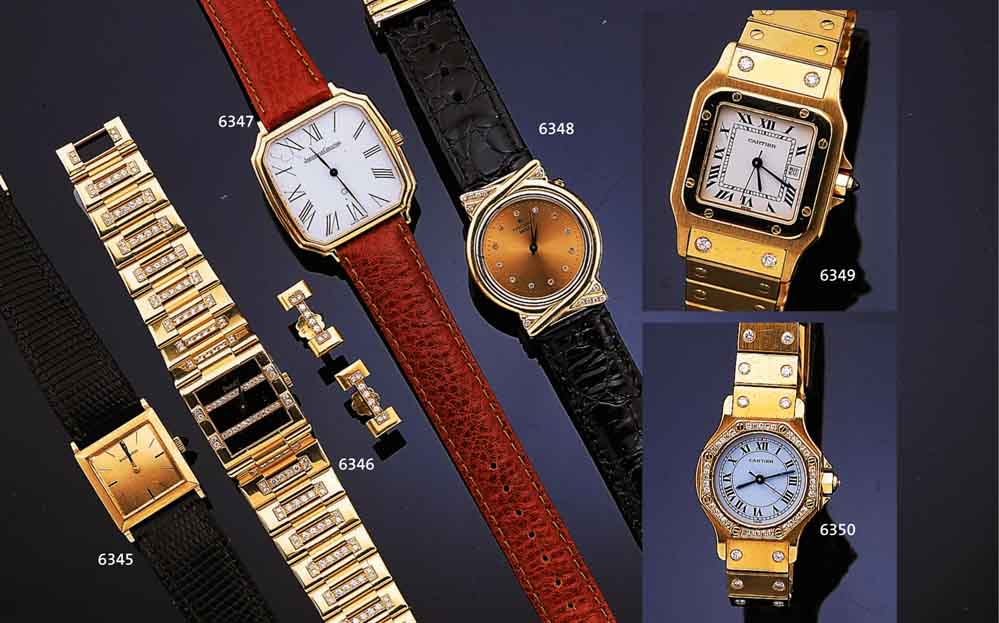 BOUCHERON/OMEGA DAMENARMBANDUHR, FRANKREICH UM 1985, FEINE GESAMTVERARB., GG 750/000 CAR- REE-GEH., ORIG. LEDERBD. M. GG 750/000 STECK- SCHL., ...