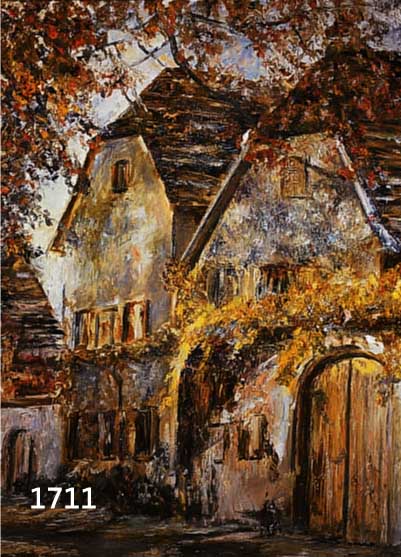 FRIELING, FLORIAN, THERESIENSTRAßE IN RHODT, ÖL/LWD, RE. U. SIGN. UND DAT. 86, CA. 80 X 80 CM, R.