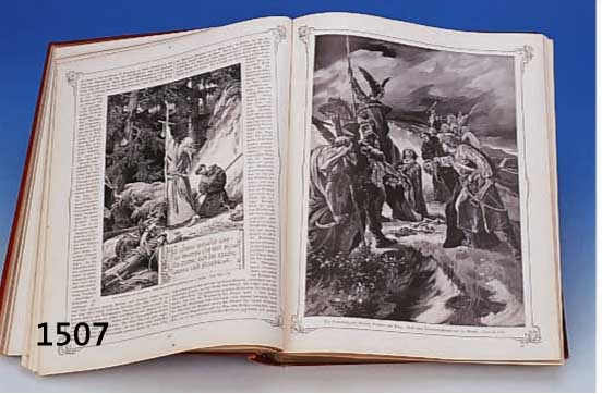 BILDERSAAL DEUTSCHER GESCHICHTE, UNION VERLAG 1890, HRSG. ADOLF BÄR UND PAUL QUENSEL, 400 SEITEN, DURCHGEHEND ILLUSTRIERT MIT TEILS GANZSEITIGEN ...