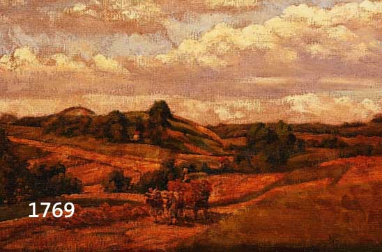 SCHMIDT, W., ANFANG 20. JH., HEUERNTE MIT OCHSENWAGEN, ÖL/LWD., SIGN., 35 X 50 CM
