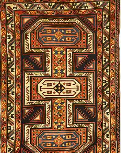 SHSHIRWAN, RUSSLAND, 165 X 110CM, .EHZ 2. WOLLE AUF WOLLE.UM 1940.