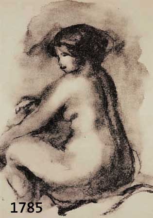 RENOIR, AUGUSTE, 1841-1919, VIER LITHOGRAPHIEN MIT AKTDARSTELLUNGEN, LEICHT GEBRÄUNT, BLTTGR. JE CA. 32 X 24 CM
