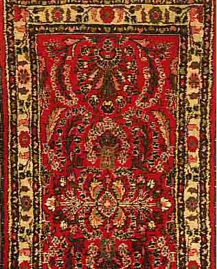 HAHAMADAN, PERSIEN, 674 X 82CM, EHZ 3 FLOR WOLLE, CA.20 JAHRE