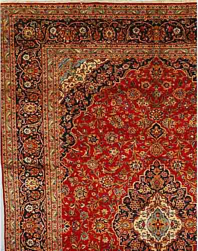 KEKESCHAN,PERSIEN CA 410 X 296 CM. EHZ 3 FLOR WOLLE.CA 30 JAHRE.