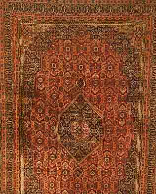 KONVOLUT 2 BIDJAR, INDIEN, EHZ 3, FLOR WOLLE, 1X 245 X 162CM, 1X 157 X 89CM, UM 1985