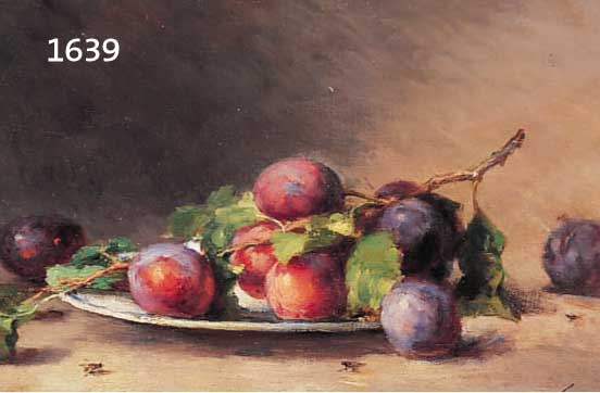 MURMURATON, FREDERIC ALFHONSE, 1824-1911 PARIS, OBSTSTILLEBEN, ÖL/LWD, M. 32,5 X 53 CM, RE. U. SIGN., R.
