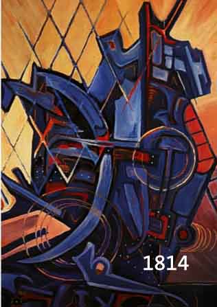 PREUß, O., 60ER JAHRE, ÖL/SPANPLATTE, TECHNIK III, RÜCKSEITIG ALTER KLEBEZETTEL, DAT. 68, SIGNIERT, 68.5 X 50 CM, R.