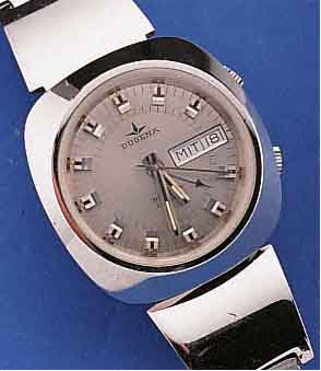 DUGENA ARMBANDWECKER, AUTOMATIK, M. TAG U. DAT., ZENTRALSEK., EDELST. INCL. EDELST. ORIG- BD., POL., 21 ST., BASISKAL. AS5008, GEH-U. WECKWERK, ...