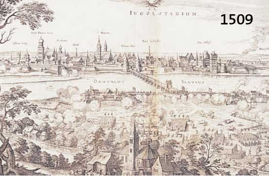 KONVOLUKONVOLUT VON 2 BLATT MIT KUPFERSTICHEN VON INGOLSTADT, , 1) KUPFERSTICH V. M. MERIAN AUS TH. EUROP., INGOLSTADIUM MIT BELAGERUNG IM ...
