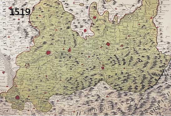 2 BLATT2 BLATT MIT ALTKOLOR. KUPFERSTICHK. V. IO.CHR MÜLLER , BEI HOMANN IN NÜRNBERG, CA 1750, MARCHIONATUS MORAVIAE CIRCULUS PREROVIENSIS, MIT ...