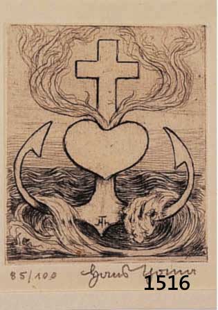 HANS THOMA, ZWEI RADIERUNGEN AUS DER REIHE ZWISCHEN DEN ZEITEN, 85/100, HANDSIGNIERT, JE CA. 9 X 8 CM., PP