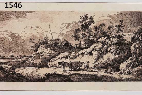 FERDINAND KOBELL, 2 RADIERUNGEN, IN DER PLATTE, SIGNIERT UND DATIERT, 1776/77, JE CA. 8 X 17 CM., PP