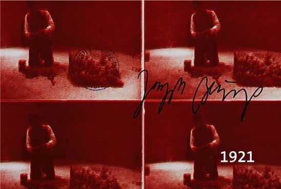 BEUYS,JOSEF, ANDRUCKBOGEN, HANDSIGNIERT, GE- STEMPELT, FREE INTERNATIONAL UNIVERSITY, CA. 22 X 30 CM., PP, R