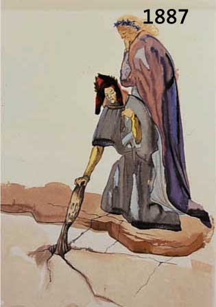 SALVATORE DALI, 2 FARBHOLZSCHNITTE AUS DIVINA COMMEDIA, 1960, JE CA. 29 X 22 CM., PP, R