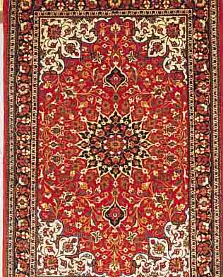 GHGHOM,PERSIEN CA 147 X 98 CM. .FLOR KORKWOLLE EHZ 1-2.CA 30 JAHRE