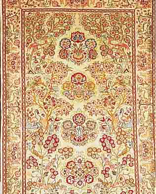 SASAROGH,PERSIEN CA 202 X 130 CM. .EHZ 1-2. FLOR WOLLE.CA 30 JAHRE.