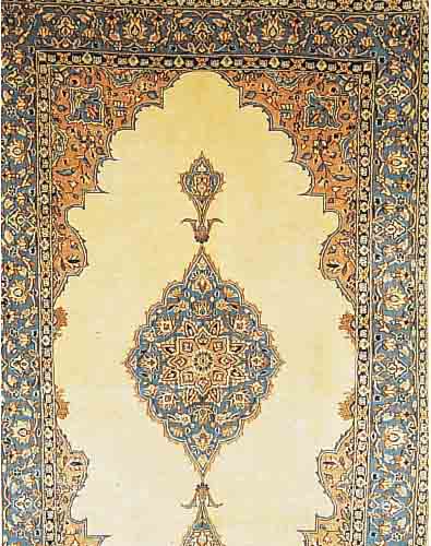 KEKERMAN,PERSIEN CA 260 X 157 CM. .EHZ 2-3 FLOR WOLLE.CA 30 JAHRE.