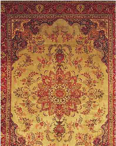 TÄTÄBRIZ,PERSIEN CA 408 X 299 CM. .FLOR WOLLE. EHZ 3.CA 40 JAHRE.