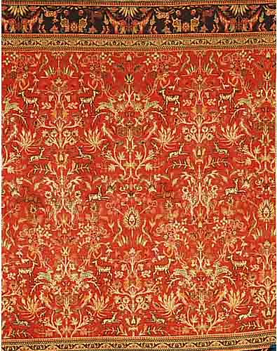TÄTÄBRIZ TABATABAI,PERSIEN CA 210 X 205 CM. FLOR WOLLE MIT SEIDE.EHZ 1-2.CA 25 JAHRE.