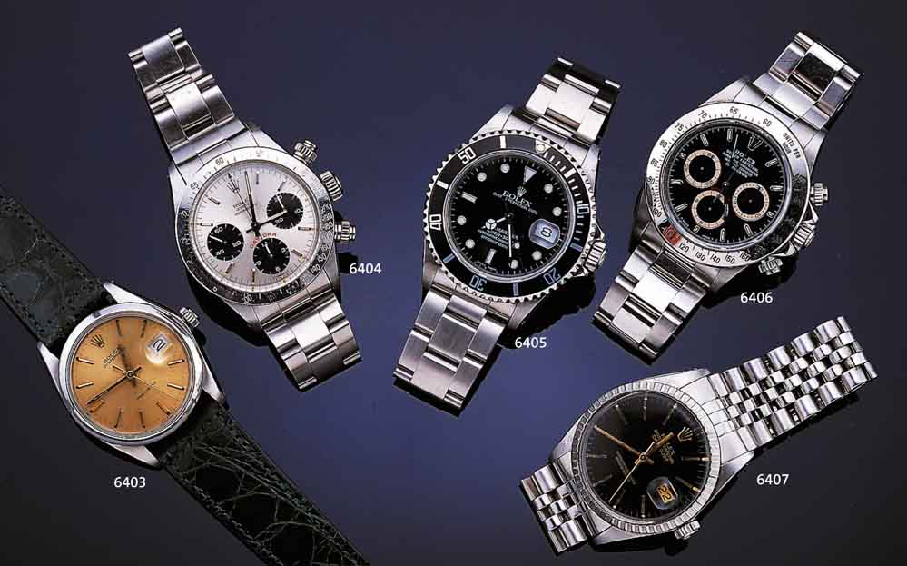 ROLEX HERRENROLEX HERRENARMBANDUHR, DAYTONA, REF.NR. 6265, EDELSTAHL INCL. OYSTERBAND, BODEN, KRONE U. DRÜCKER GESCHR., AB HERST. WASSERDT., ...