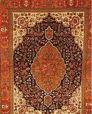 TÄTÄBRIZ TABATABAI,PERSIEN CA 214 X 154 CM. . FLOR WOLLE.EHZ 1-2.CA 20 JAHRE.