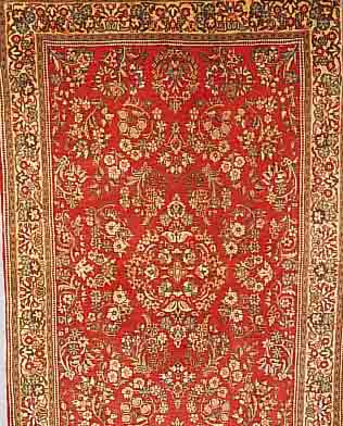 SASAROGH,PERSIEN CA 210 X 132 CM. .FLOR WOLLE. EHZ 1-2.CA 20 JAHRE.