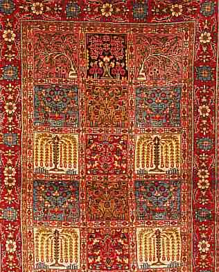 SASAROGH,PERSIEN CA 164 X 105 CM. .FLOR WOLLE. EHZ 1-2.CA 20 JAHRE.