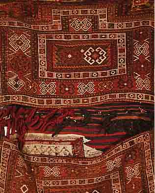 DODOPPELTASCHE AFSCHAR,PERSIEN CA 115 X 77 CM. EHZ 2.CA 60 JAHRE.