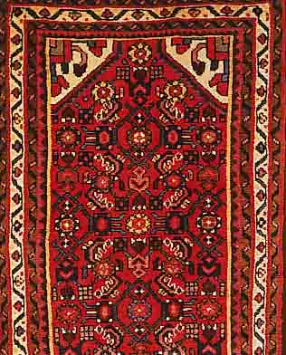 HOHOSSEINABAD,PERSIEN CA 280 X 75 CM. .FLOR WOL LE.EHZ 1-2.CA 10 JAHRE.