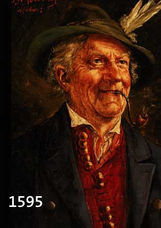 ROESSLER, GEORG, 1861 MENDEN-1925 MÜNCHEN, PORTRÄT EINES PFEIFENRAUCHERS, ÖL/HOLZ, LI. OBEN SIGN. UND BEZ. MCHN, CA. 22 X 17 CM, R.