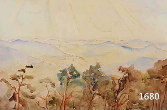KESSLER, ADOLF, LANDSCHAFT IM PFÄLZER WALD, AQUARELL, RE. U. SIGN., CA. 35 X 48 CM, U.GL., R.