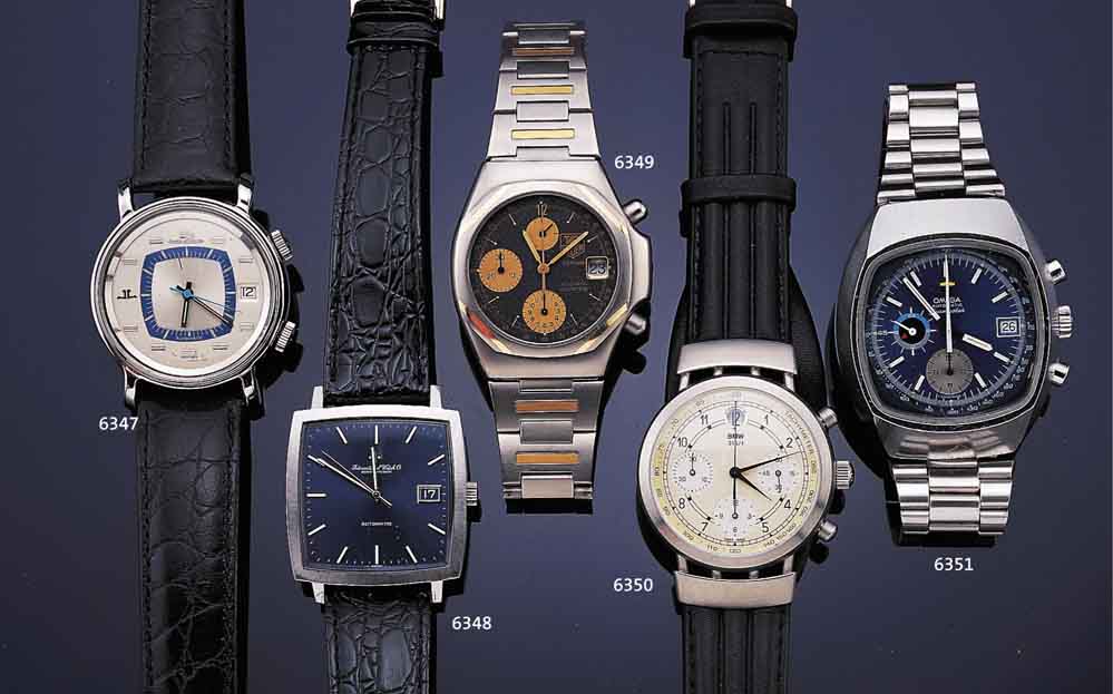 BMW ARMBANDCHRONOGRAPH, WERBEUHR, GLEICH- NAMIGER AUTOFIRMA, SCHWEIZ UM 1997, BEIDS. SAPHIRVERGL., MATT. EDELST.GEH. M. BETONTEN BANDANSTÖßEN, ...
