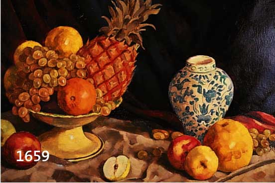 REIN, PAUL, ÖL/LWD, OBSTSTILLEBEN, SIGN., M. CA. 59 X 78 CM, PRUNKRAHMEN IM BAROCKSTIL