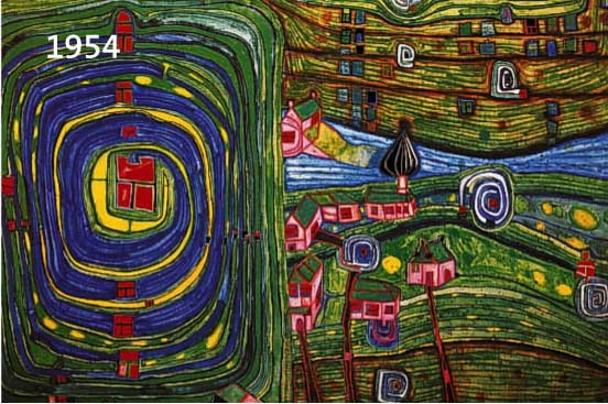 HUNDERTWASSER, FRIEDENSREICH, 1928-2000, GRASS FOR THOSE WHO CRY, GRANO-LITHOGRAPHIE MIT METALLFOLIENDRUCK, HRSG. GRUNER UND JAHR 1995, CA. 47,5 X ...