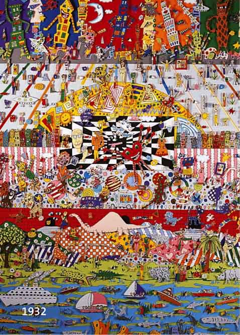 RIZZI, JAMES, BE MAGICAL, DREIDIMENSIONALE FARBLITHOGRAPHIE, HANDSIGN. UND NUM. AIP XLI/L, CA. 65 X 45 CM, PP, U.GL., R.