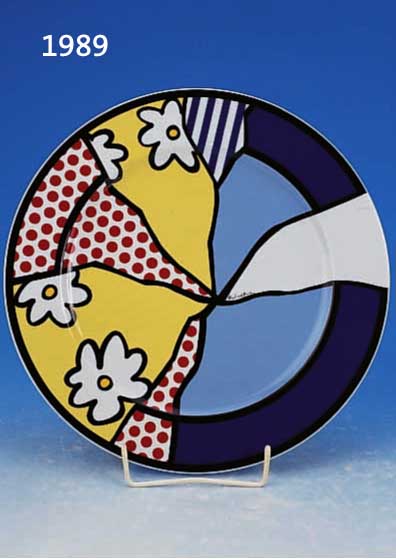 LICHTENSTEIN, ROY, ROSENTHAL-KÜNSTLERTELLER, PORZELLAN, LIM. AUFLAGE, 2820/3000, D. 30.5 CM