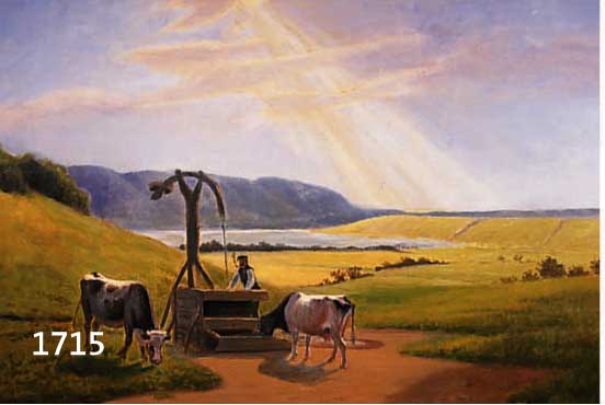 RÜDINGER, ALBERT, 1838 KOPENHAGEN-1925, BAUER MIT ZWEI KÜHEN IN DÄNISCHER LANDSCHAFT, ÖL/LWD, LI. U. SIGN., CA. 55 X 72 CM, R.