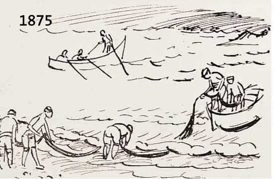 PECHSTEIN, HERMANN MAX, 1881-1955, FISCHFANG, LITHOGRAPHIE VON 1919, AUS: REISEBILDER ITALIEN, CASSIRER VERLAG BERLIN, CA. 28 X 36 CM, PP