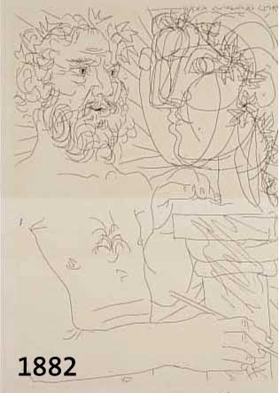 PICASSO, PABLO, 1881-1973, RADIERUNG AUS DER NEUAUFLAGE DER SUITE VOLLARD, CA. 26,5 X 19 CM, PP