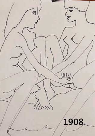 FRANCK, EDVARD, 1909-1972, DREI TUSCHE- ZEICHNUNGEN MIT EROTISCHEN DARSTELLUNGEN, RÜCKSEITIG MIT NACHLAßSTEMPEL VERSEHEN, JE CA. 29,5 X 21 CM